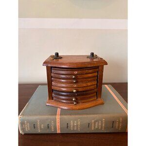 Vintage Wooden Coaster Set